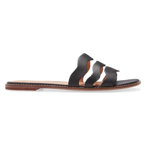 Madewell The Wave Slide Sandal Vachetta Leather MC674 Women's Size 6.5 ($78) New - Picture 3 of 12